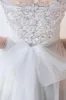 A-Line Sweep-Brush Train Lace Tulle Wedding Dress 623545078224 sold by Cocomelody