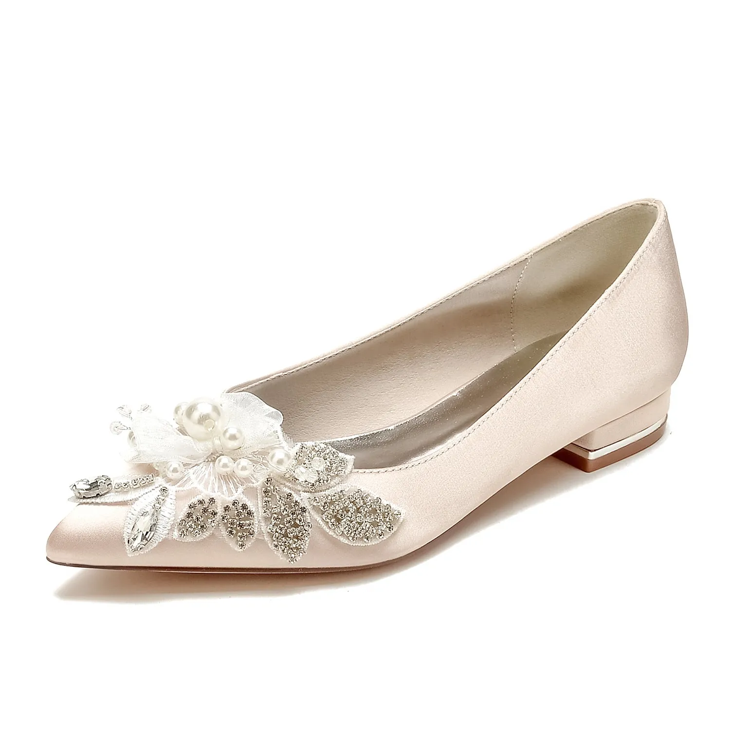 Flat Heel 2.5cm Silk-Like Shoes CK0484 sold by Cocomelody