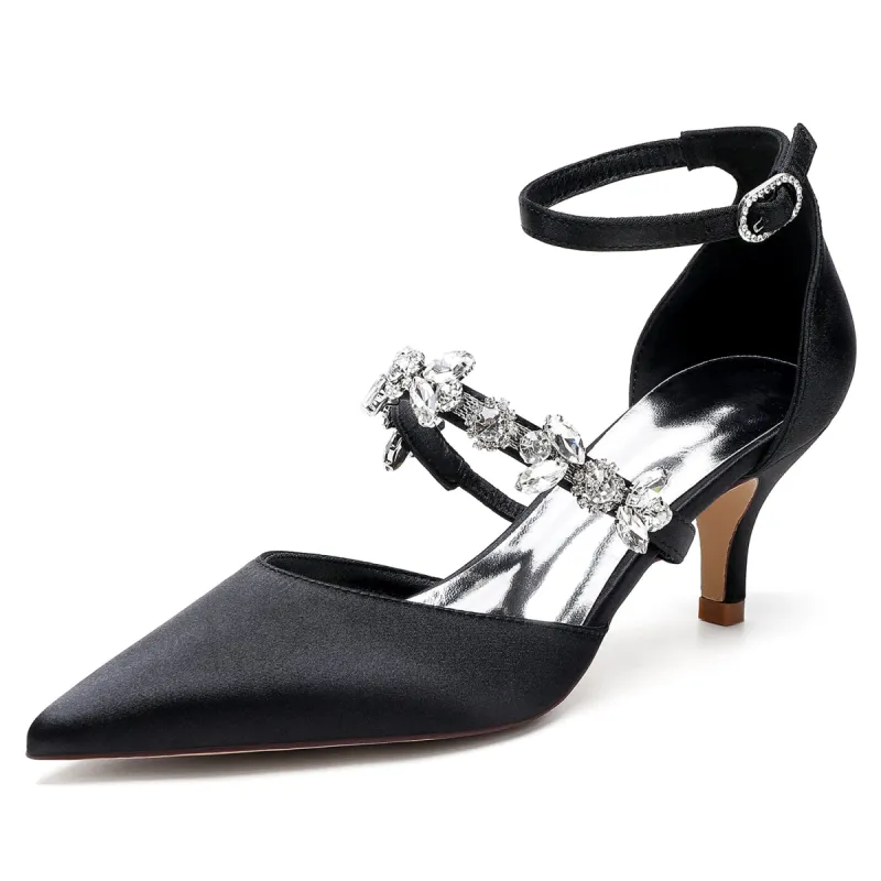 Stiletto Heel 6cm Silk-Like Shoes CK0482 sold by Cocomelody