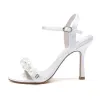 Stiletto Heel 9.5cm Silk-Like Shoes CK0478 sold by Cocomelody