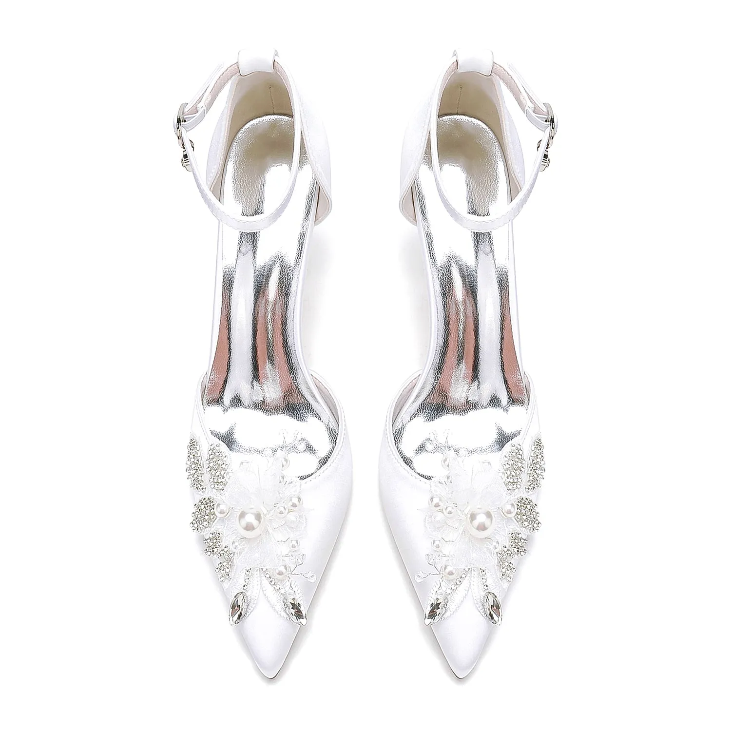 Stiletto Heel 8.5cm Silk-Like Shoes CK0476 sold by Cocomelody product image thumbnail 2