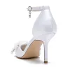 Stiletto Heel 8.5cm Silk-Like Shoes CK0475 sold by Cocomelody