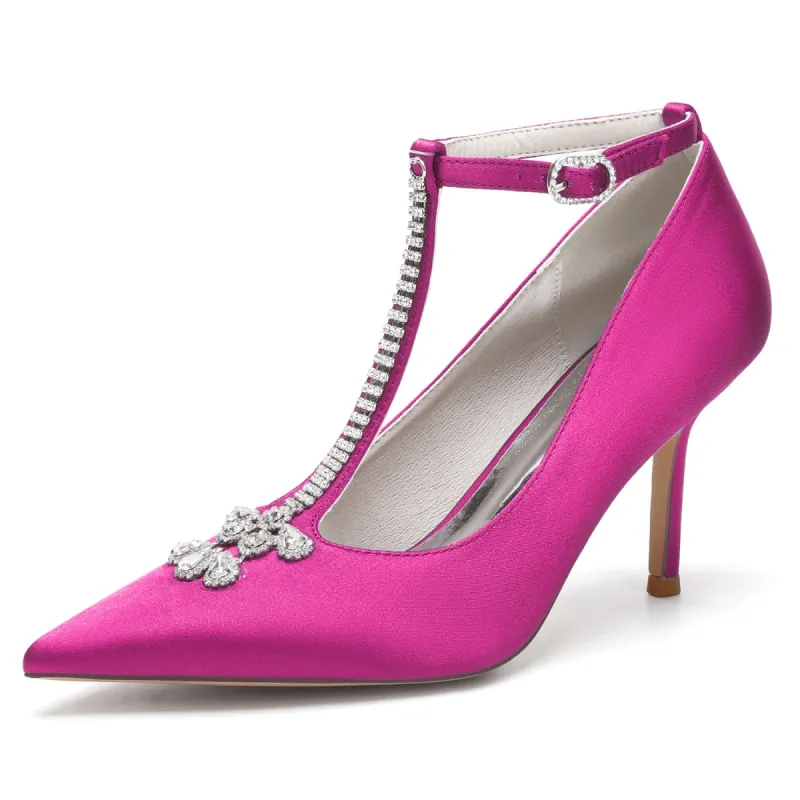 Stiletto Heel 8.5cm Silk-Like Shoes CK0474 sold by Cocomelody