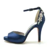 Stiletto Heel 10cm Silk-Like Shoes CK0472 sold by Cocomelody