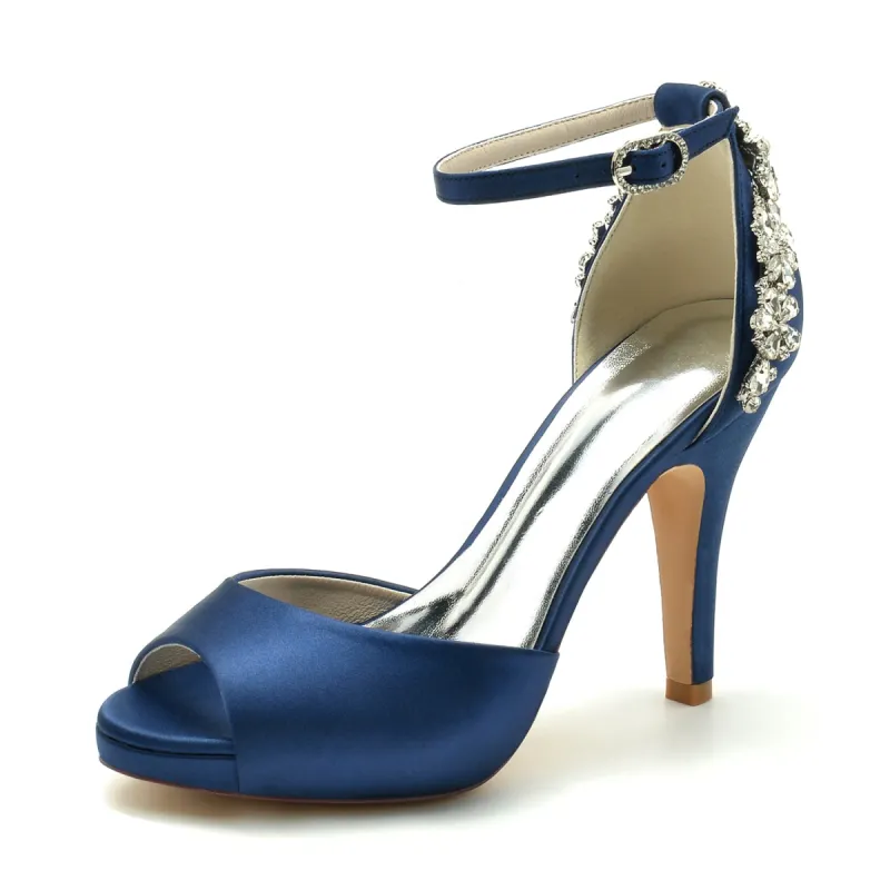 Stiletto Heel 10cm Silk-Like Shoes CK0472 sold by Cocomelody
