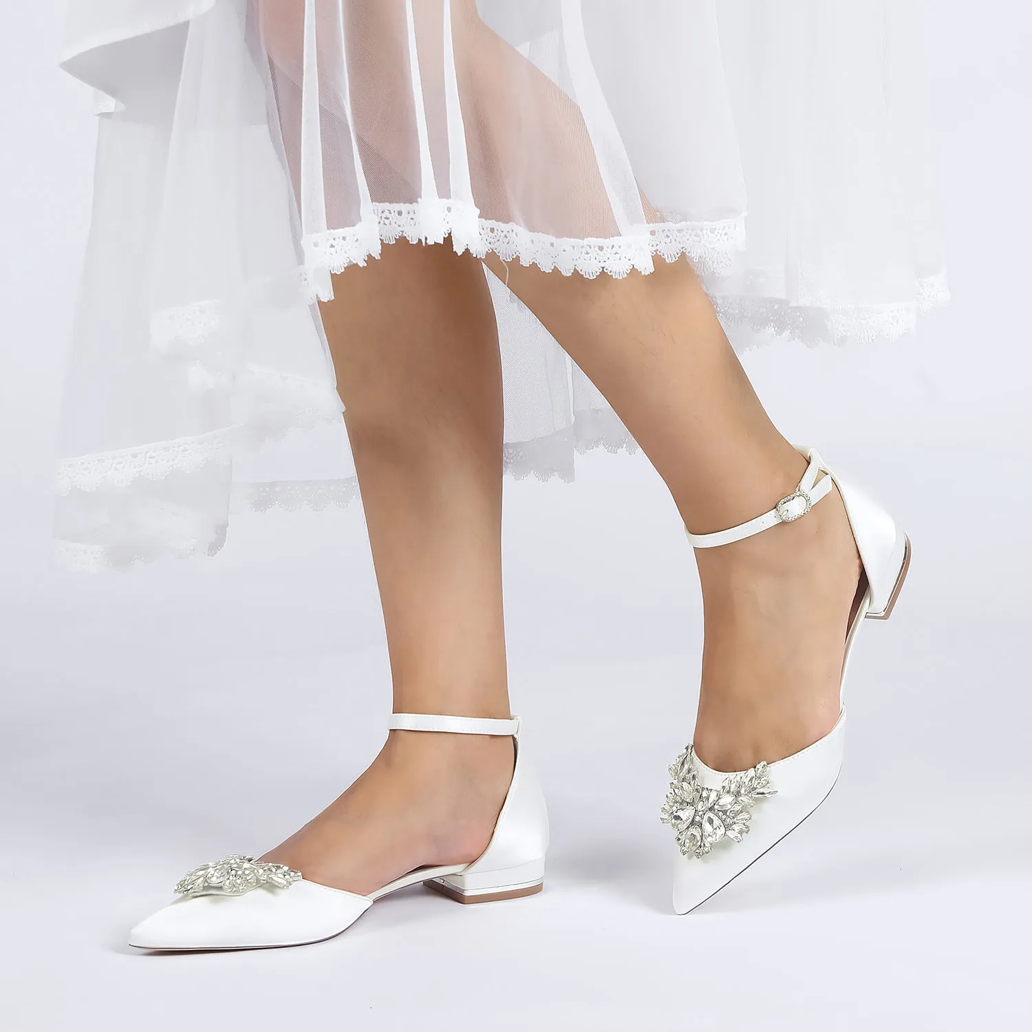 Flat Heel 2.5cm Silk-Like Shoes CK0453 sold by Cocomelody product image thumbnail 2