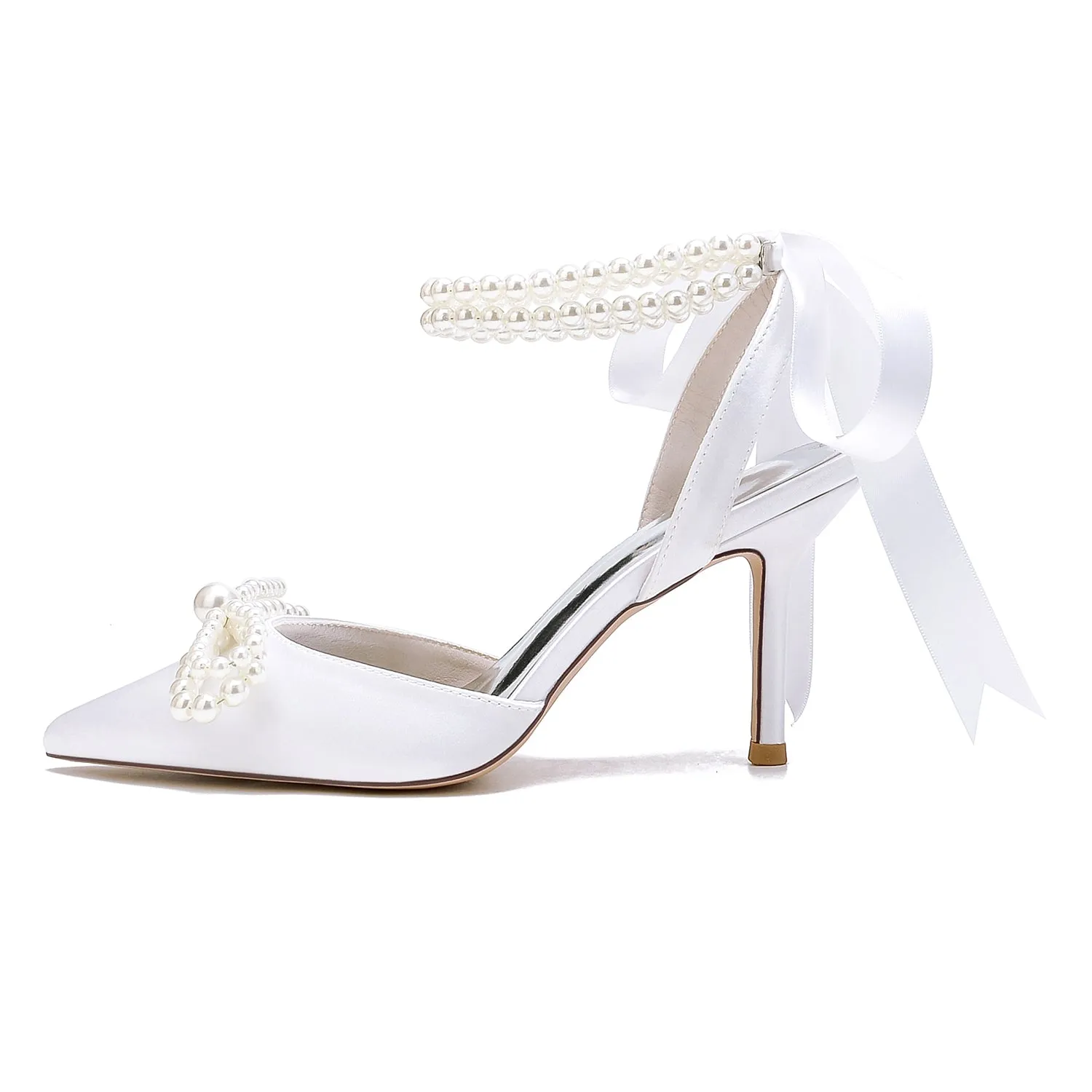 Stiletto Heel 8.5cm Silk-Like Shoes CK0446 sold by Cocomelody product image thumbnail 5