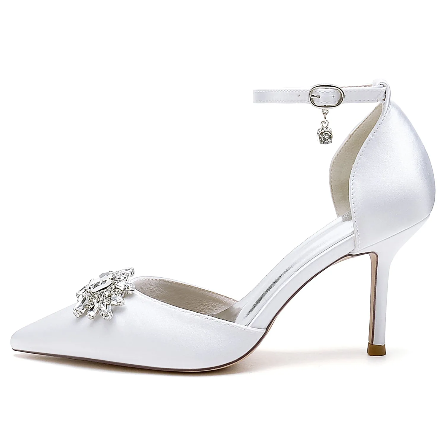 Stiletto Heel 8.5cm Silk-Like Shoes CK0445 sold by Cocomelody product image thumbnail 4