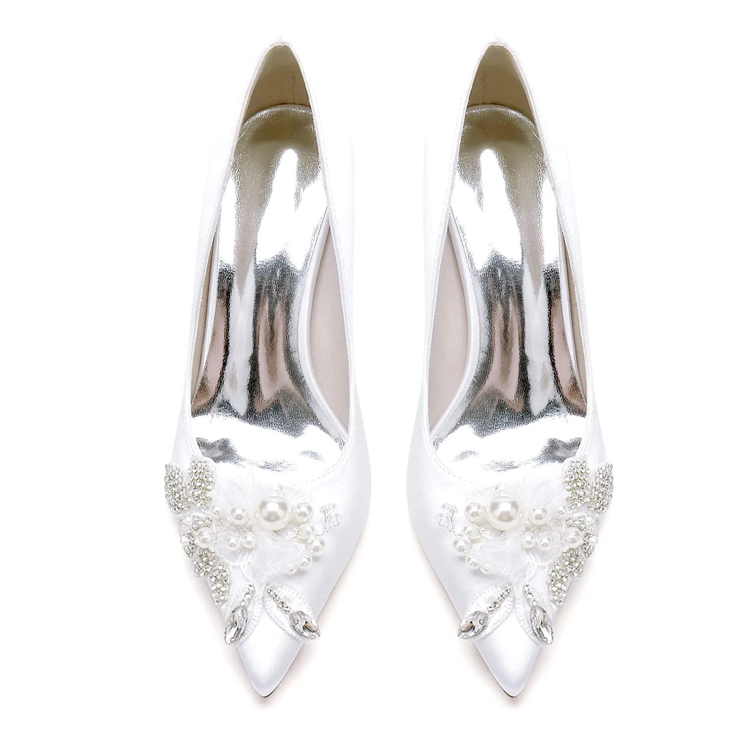 Stiletto Heel 6cm Silk-Like Shoes CK0426 sold by Cocomelody product image thumbnail 5