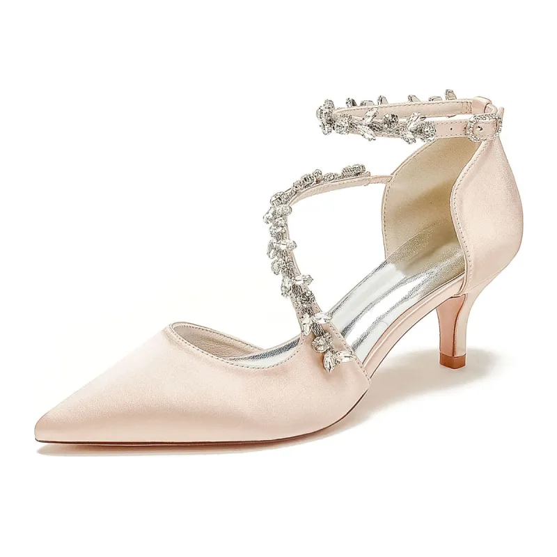 Stiletto Heel 6cm Silk-Like Shoes CK0425 sold by Cocomelody