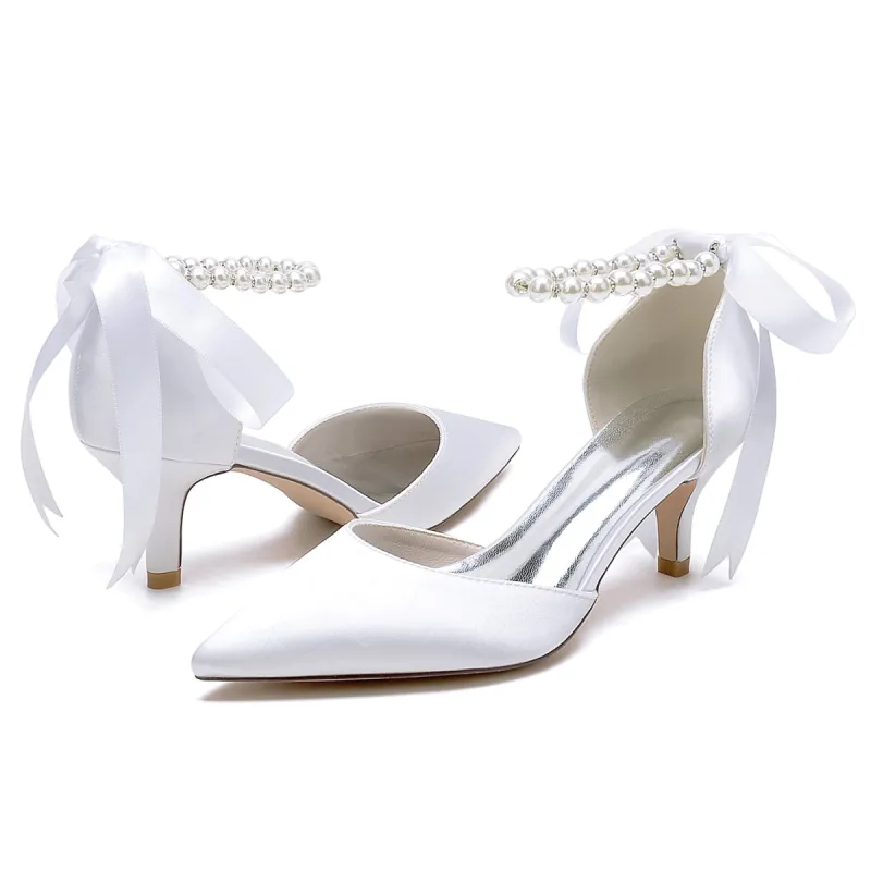 Stiletto Heel 6cm Silk-Like Shoes CK0420 sold by Cocomelody