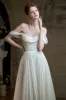 A-Line Sweep-Brush Train Chiffon Wedding Dress 811880629978 sold by Cocomelody