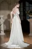 A-Line Sweep-Brush Train Chiffon Wedding Dress 811880629978 sold by Cocomelody