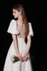 A-Line Floor Length Satin Wedding Dress 676166316331 sold by Cocomelody