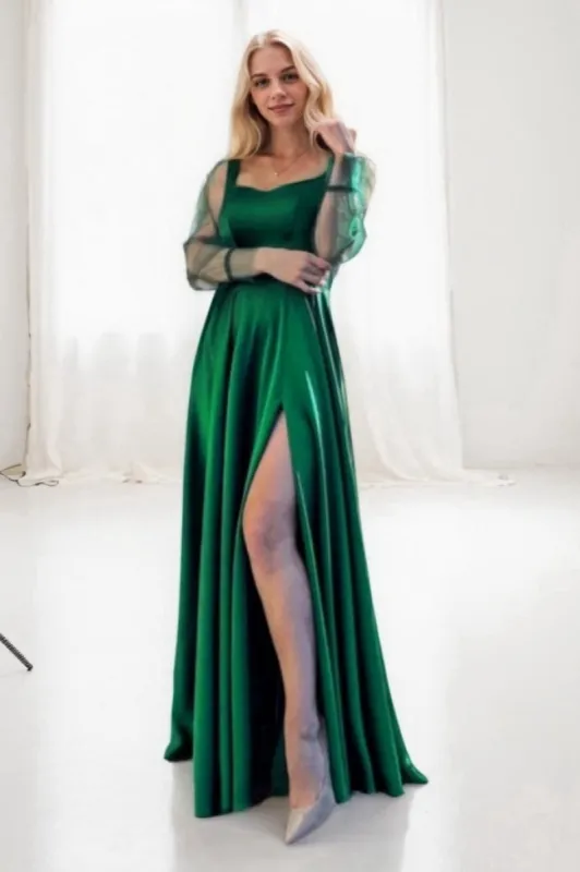 Trumpet-Mermaid Maxi Elastic Silk like Satin Prom Dress CS0698 sold by Cocomelody