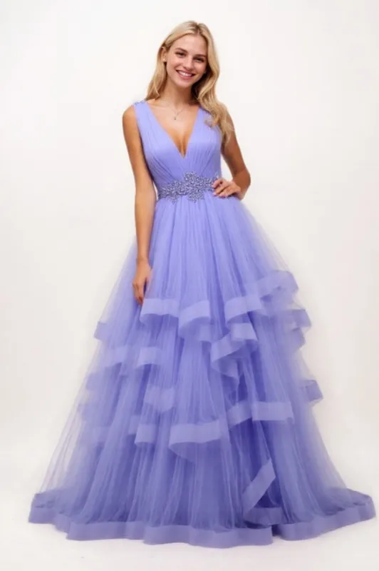Ball Gown Maxi Tulle Prom Dress CS0692 sold by Cocomelody