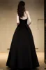 A-Line Floor Length Satin Wedding Dress 780514432046 sold by Cocomelody