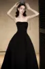 A-Line Floor Length Satin Wedding Dress 780514432046 sold by Cocomelody