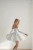 A-Line Short-Mini Satin Wedding Dress CW3413 sold by Cocomelody