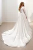 A-Line Court Train Elastic Cloth Tulle Wedding Dress CW3505 sold by Cocomelody