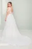 A-Line Sweep-Brush Train Lace Tulle Wedding Dress CW3493 sold by Cocomelody