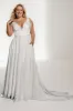 A-Line Court Train Satin Wedding Dress CW3484 sold by Cocomelody