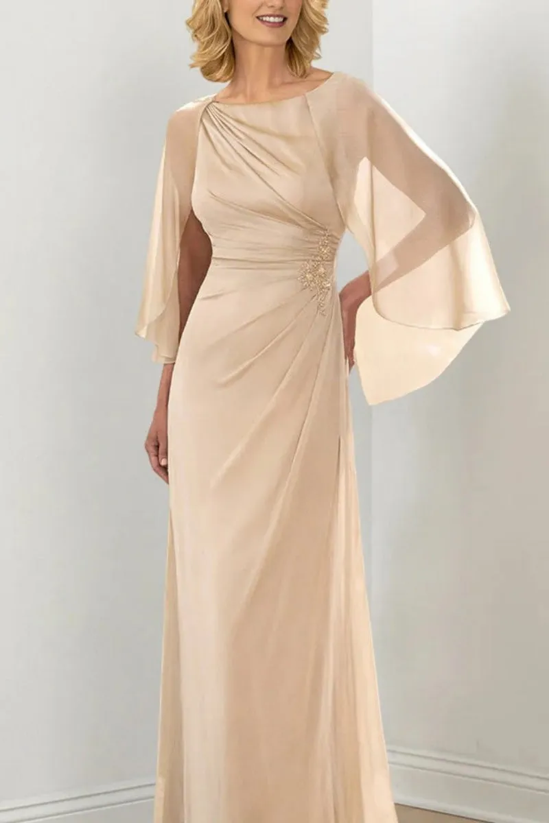 Sheath Column Round Neck Ruched Mother Dresses CM0361 sold by Cocomelody