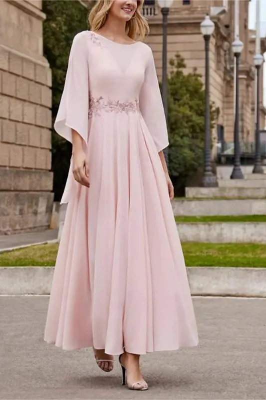 A Line Princess Jewel Neck Ankle Length Sequins Mother Dresses CM0355 sold by Cocomelody
