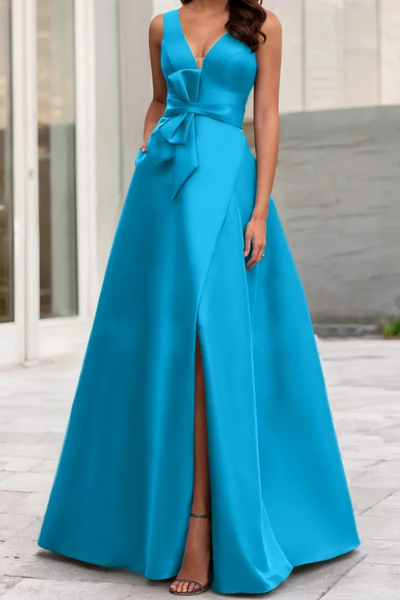 A Line V Neck Sleeveless Mother Of The Bride Dresses CM0341 sold by Cocomelody product image thumbnail 3