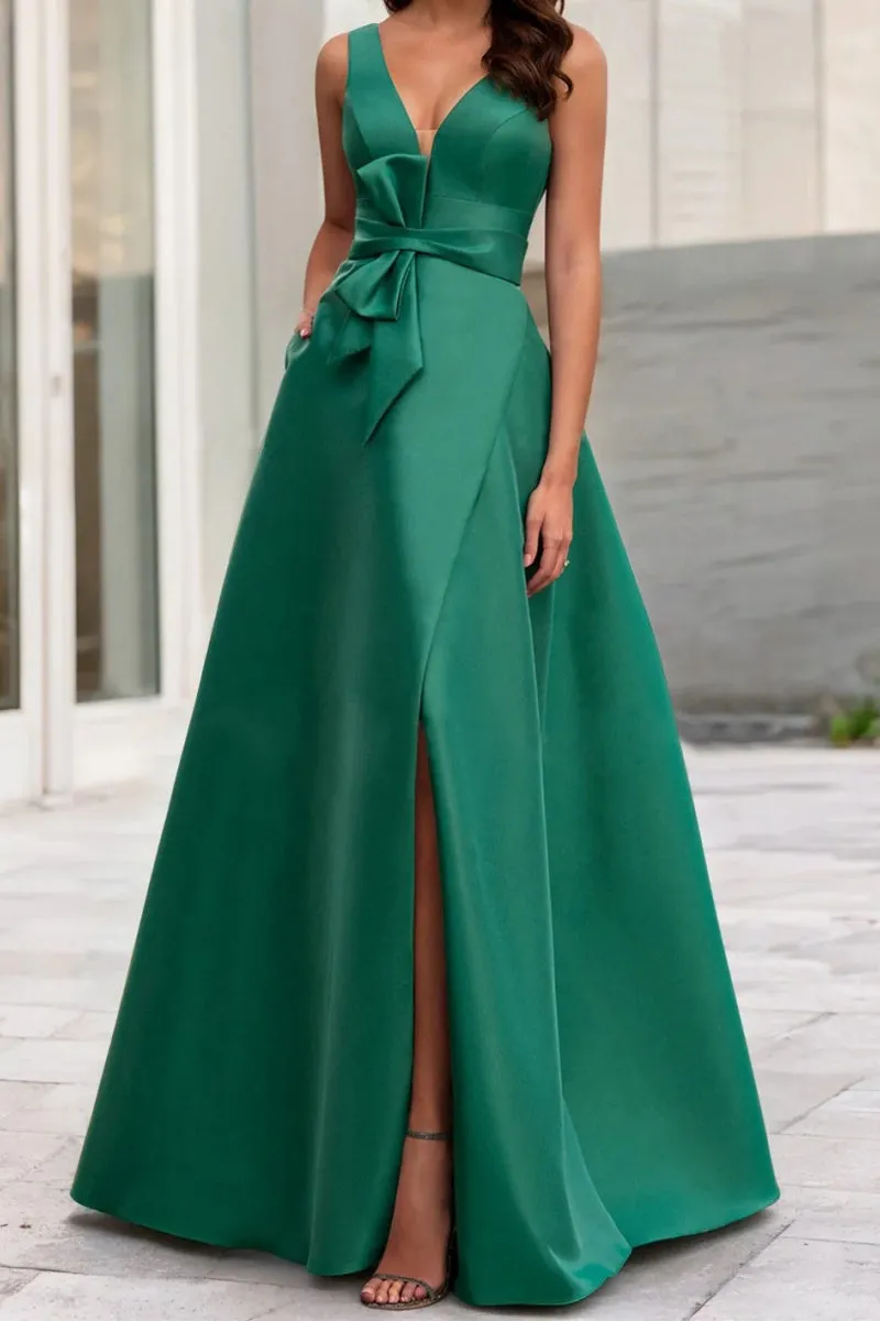 A Line V Neck Sleeveless Mother Of The Bride Dresses CM0341 sold by Cocomelody