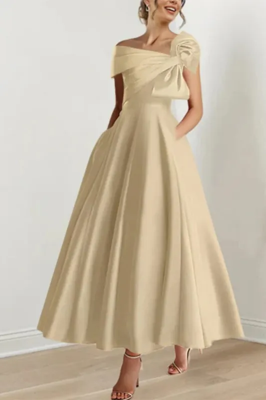 A Line Off The Shoulder Mother Dresses with Bows CM0333 sold by Cocomelody