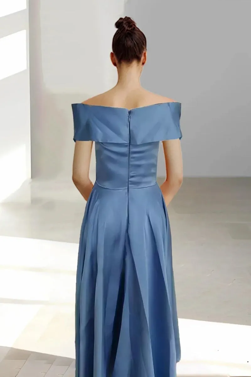Off The Shoulder Sleeveless Ankle Length Mother Dresses CM0332 sold by Cocomelody product image thumbnail 3