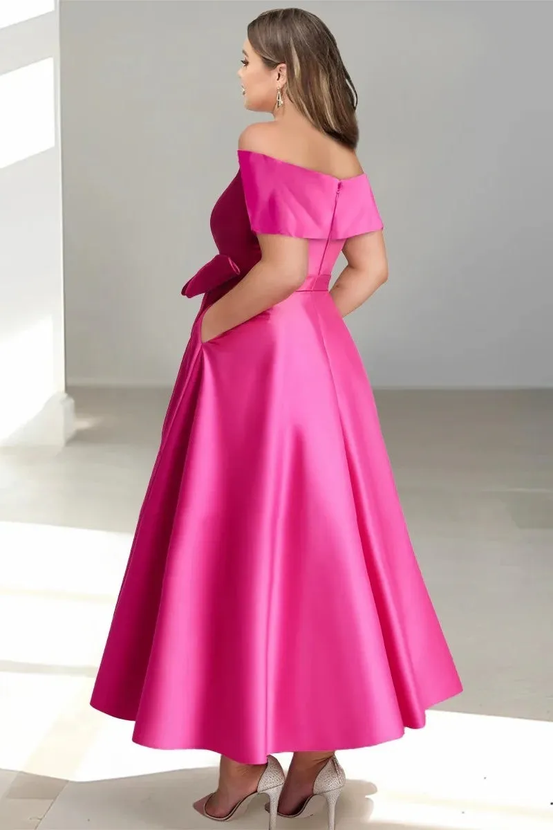 Off The Shoulder Sleeveless Ankle Length Mother Dresses CM0332 sold by Cocomelody product image thumbnail 2