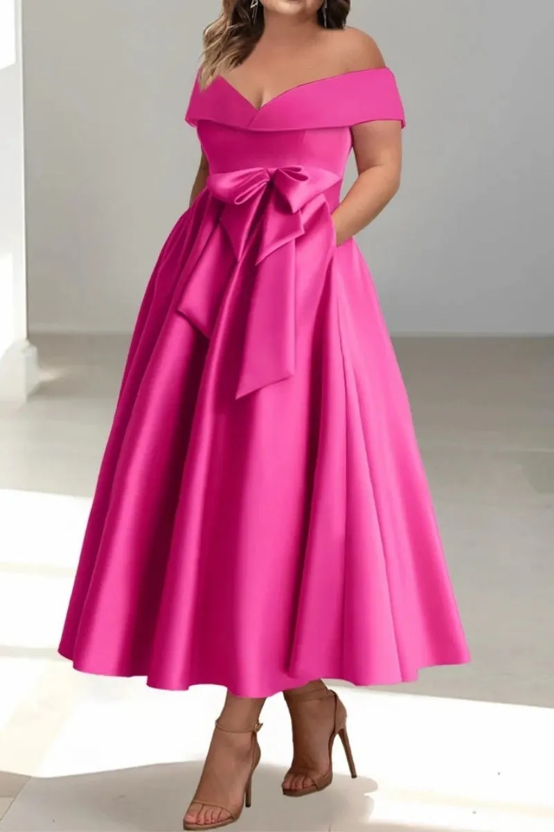 Off The Shoulder Sleeveless Ankle Length Mother Dresses CM0332 sold by Cocomelody product image thumbnail 4