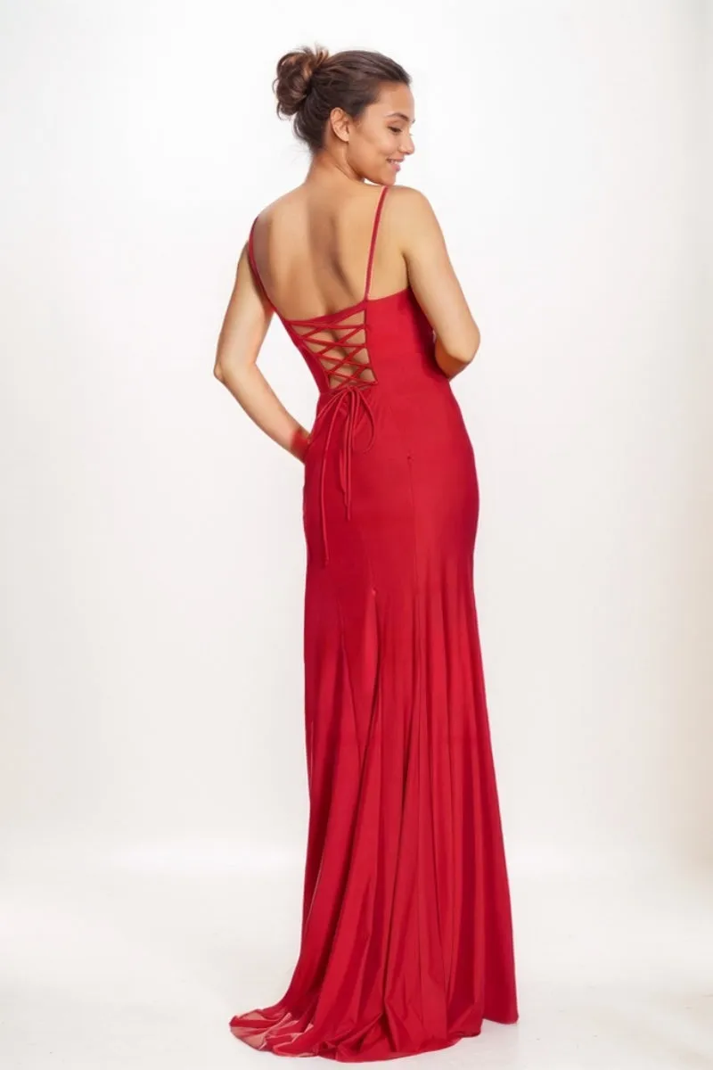 Princess Ball Gown Charmeuse Prom Dresses With Tiered Skirt CS0758 sold by Cocomelody product image thumbnail 2