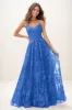 V-Neck A-Line Sweep Train Lace/Tulle Prom Dresses CS0743 sold by Cocomelody