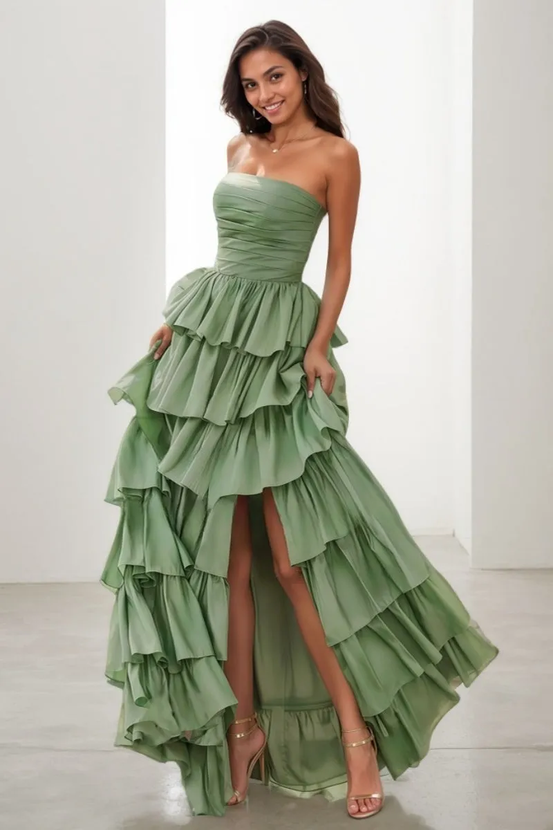 A-Line Strapless Sleeveless Floor-Length Taffeta Prom Dresses CS0721 sold by Cocomelody