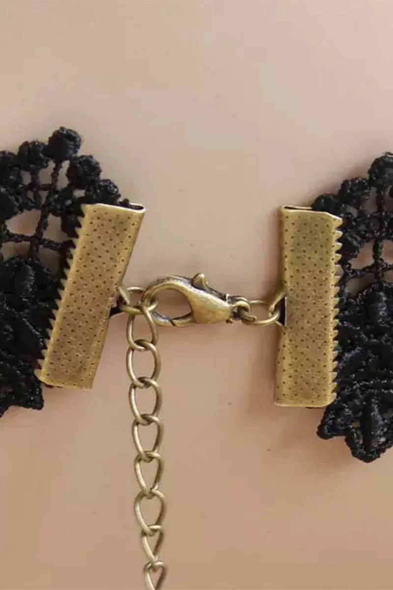 Lace and Alloy Necklaces with Crystals 630482029009 sold by Cocomelody product image thumbnail 3