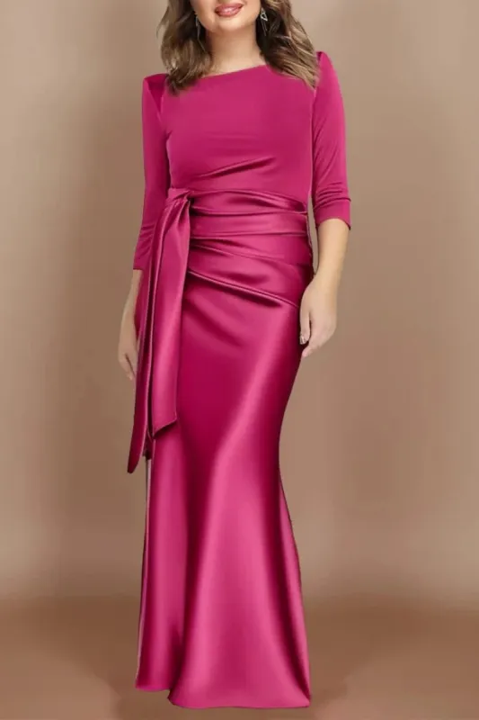 Sheath Scoop 3/4 Length Sleeves Floor Length Mother Dresses CM0380 sold by Cocomelody