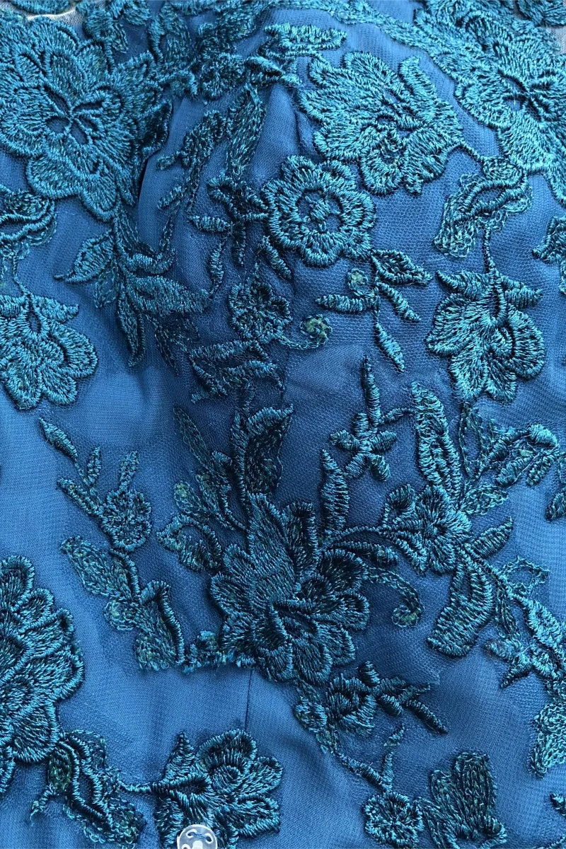 A Line Jewel Neck 3/4 Length Sleeves Floor Length Mother Dresses CM0375 sold by Cocomelody product image thumbnail 5