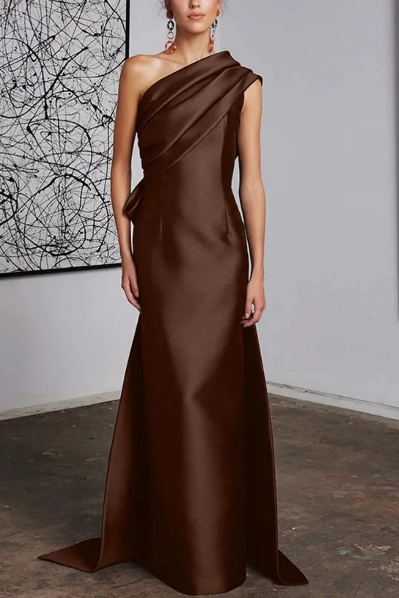 Sheath Column One Shoulder Mother of the Bride Dresses CM0372 sold by Cocomelody product image thumbnail 5