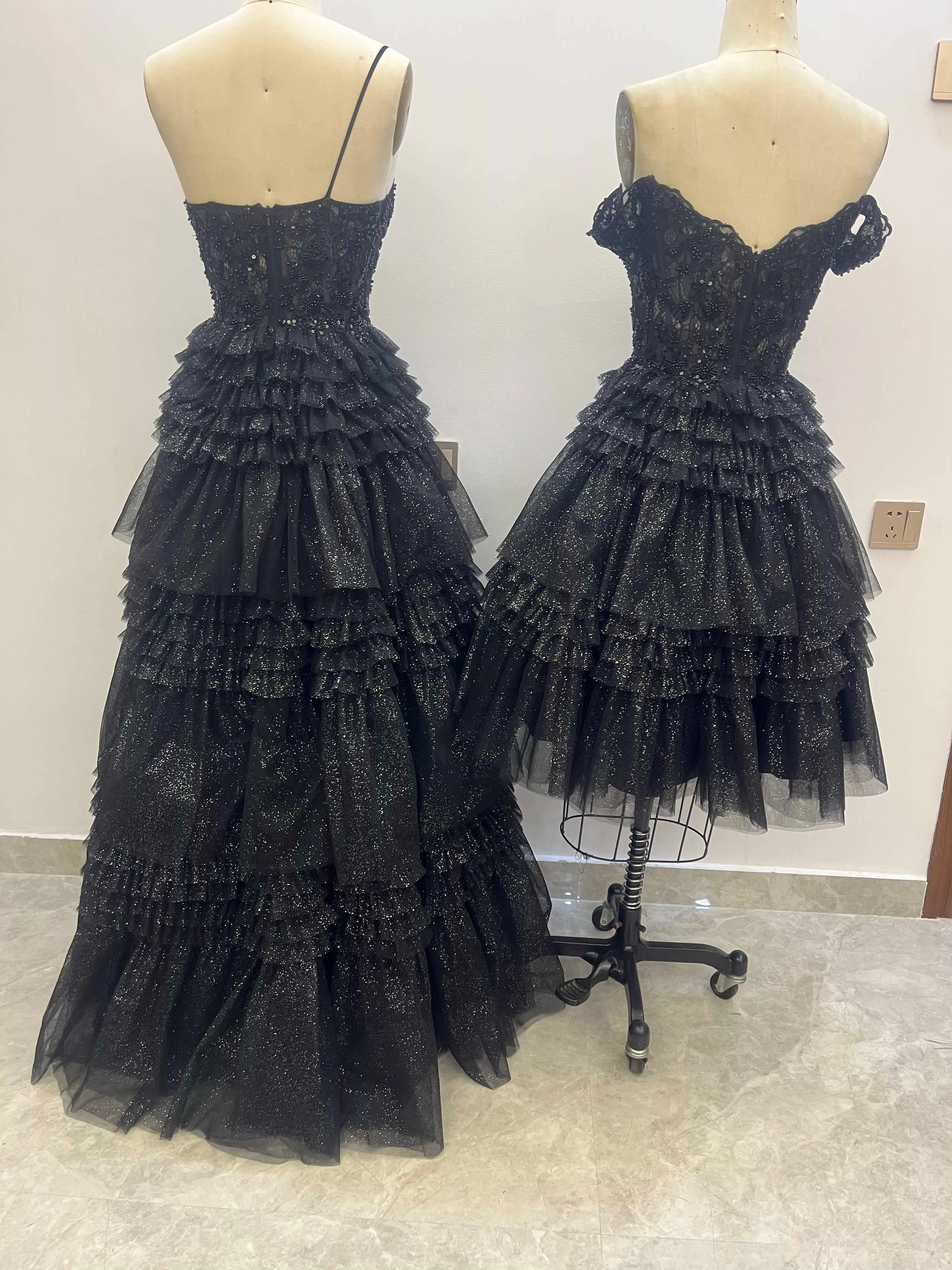 A Line Floor Length Tulle Prom Dresses CS0936 sold by Cocomelody product image thumbnail 5