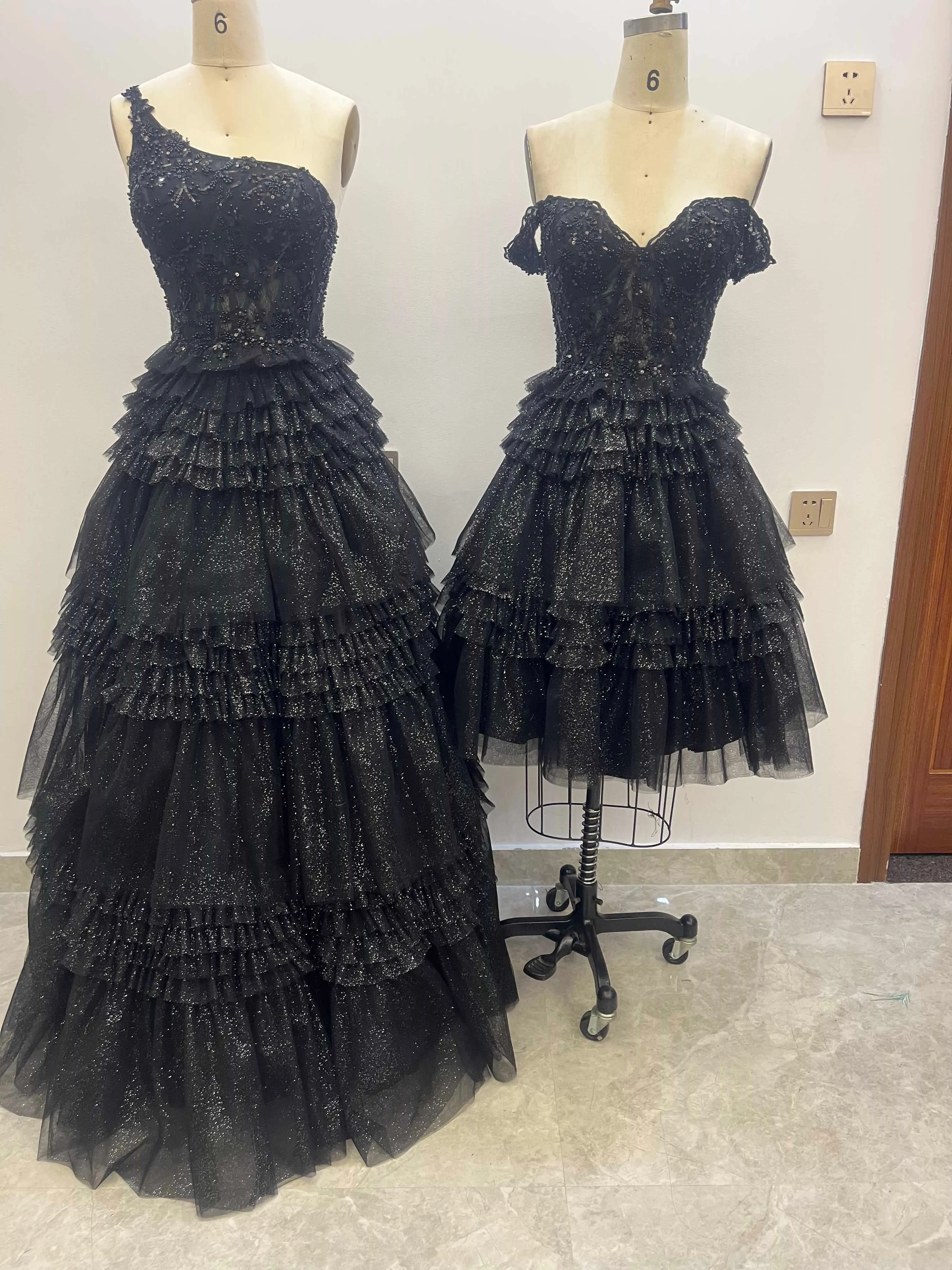 A Line Floor Length Tulle Prom Dresses CS0936 sold by Cocomelody product image thumbnail 4