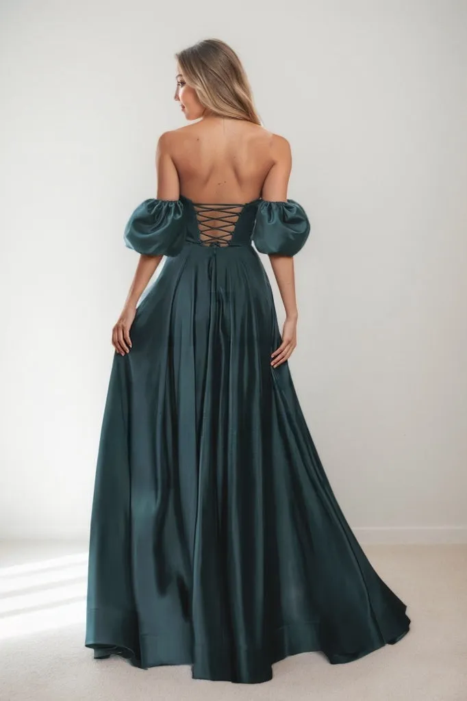Off-Shoulder A-Line Floor-Length Prom Dresses CS0800 sold by Cocomelody product image thumbnail 2
