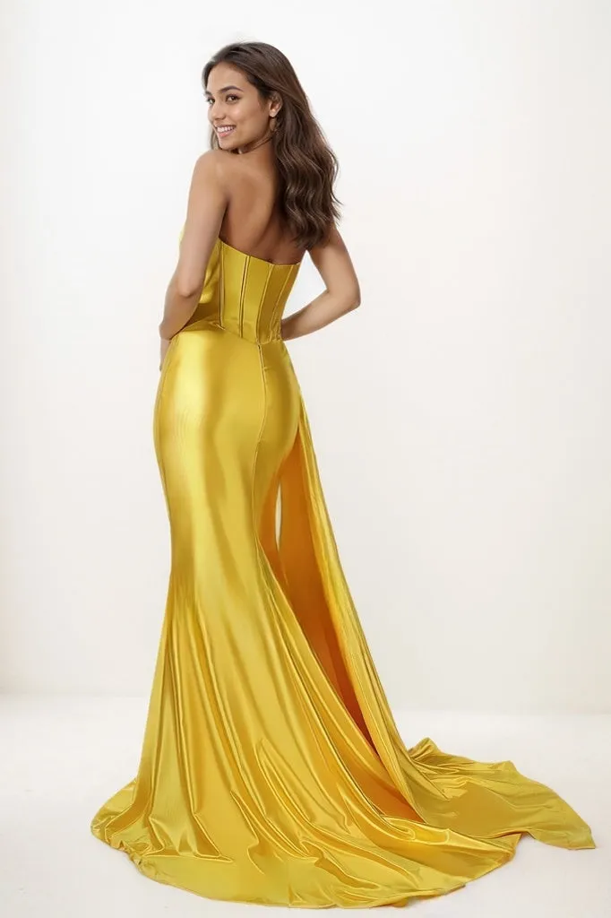 Flattering Scoop Neck Charmeuse Prom Dresses CS0785 sold by Cocomelody product image thumbnail 2