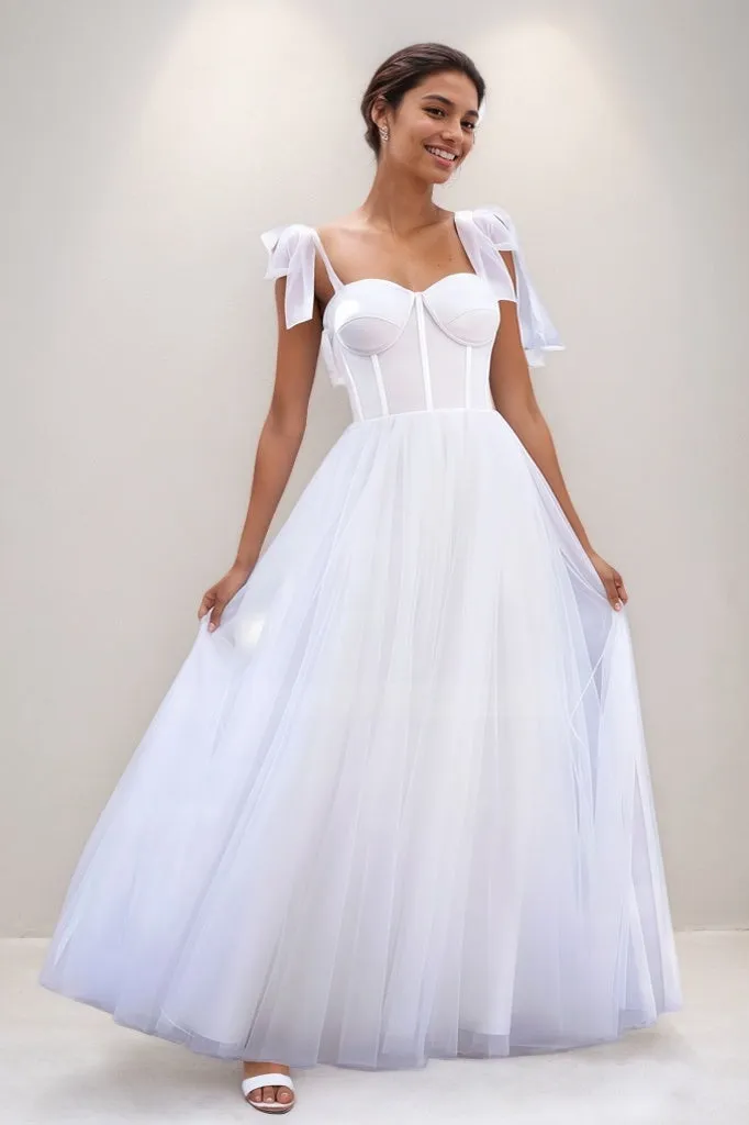 Classic Bow(s) Straps Sweetheart Corset Prom Dresses CS0778 sold by Cocomelody