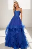 Ball Gown Sweetheart Tiered Skirt Tulle Prom Dresses CS0842 sold by Cocomelody