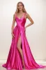 Minimalistic Cowl Neck Spaghetti Straps Silk Like Satin Prom Dresses CS0841 sold by Cocomelody
