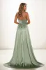 A-Line V-Neck Sleeveless Spaghetti Straps Acetate Satin Prom Dresses CS0826 sold by Cocomelody