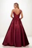 A-Line Scoop Neck Spaghetti Straps Satin Prom Dresses CS0825 sold by Cocomelody